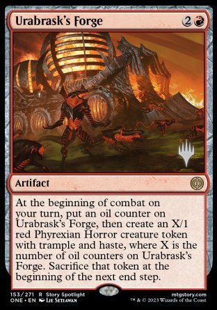 Urabrask's Forge (Promo Pack) [Phyrexia: All Will Be One Promos] | Dragon's Lair Comics and Fantasy Houston TX