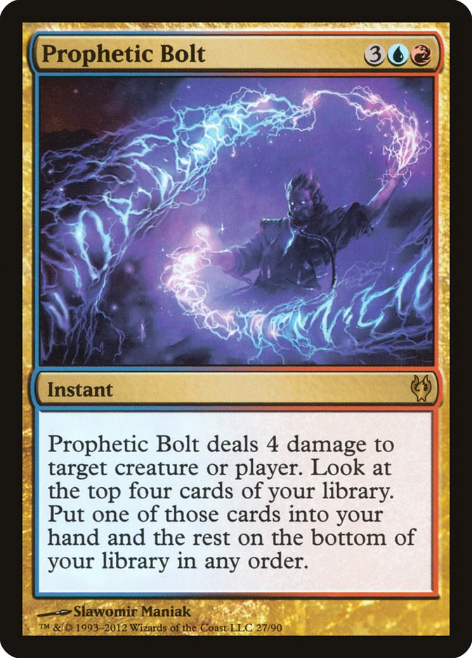 Prophetic Bolt [Duel Decks: Izzet vs. Golgari] | Dragon's Lair Comics and Fantasy Houston TX