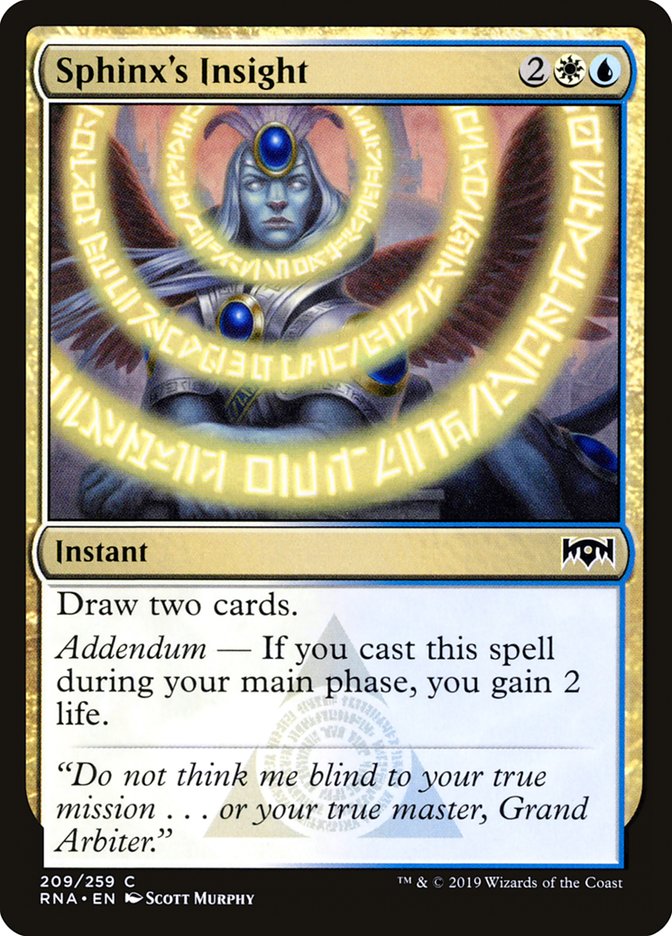 Sphinx's Insight [Ravnica Allegiance] | Dragon's Lair Comics and Fantasy Houston TX