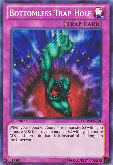 Bottomless Trap Hole [LCJW-EN078] Secret Rare | Dragon's Lair Comics and Fantasy Houston TX