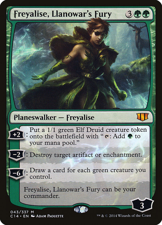 Freyalise, Llanowar's Fury [Commander 2014] | Dragon's Lair Comics and Fantasy Houston TX