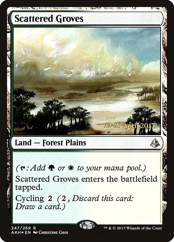 Scattered Groves [Amonkhet Prerelease Promos] | Dragon's Lair Comics and Fantasy Houston TX