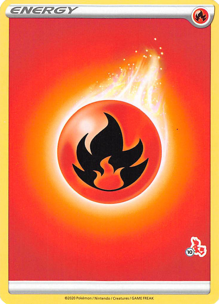 Fire Energy (Cinderace Stamp #10) [Battle Academy 2022] | Dragon's Lair Comics and Fantasy Houston TX