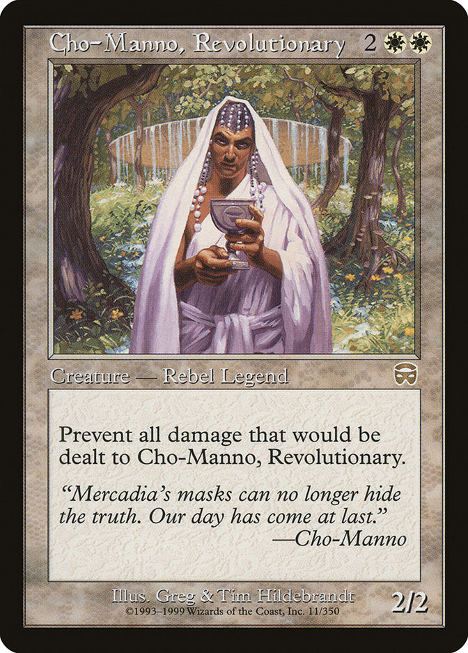 Cho-Manno, Revolutionary [Mercadian Masques] | Dragon's Lair Comics and Fantasy Houston TX