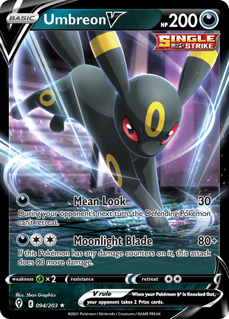 Umbreon V (094/203) (Intro Deck) [Sword & Shield: Evolving Skies] | Dragon's Lair Comics and Fantasy Houston TX