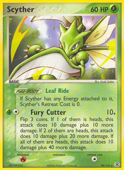 Scyther (29/112) [EX: FireRed & LeafGreen] | Dragon's Lair Comics and Fantasy Houston TX