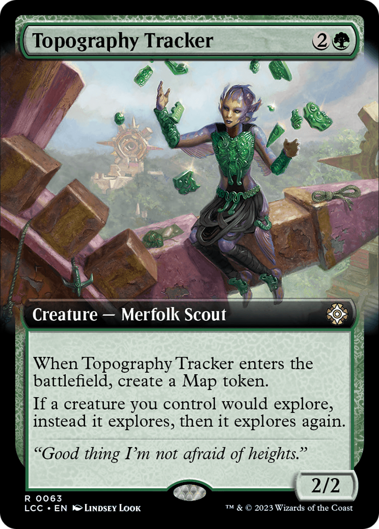 Topography Tracker (Extended Art) [The Lost Caverns of Ixalan Commander] | Dragon's Lair Comics and Fantasy Houston TX