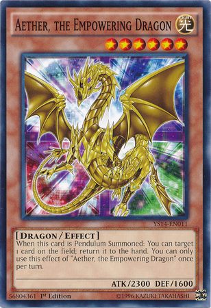 Aether, the Empowering Dragon [YS14-EN011] Common | Dragon's Lair Comics and Fantasy Houston TX