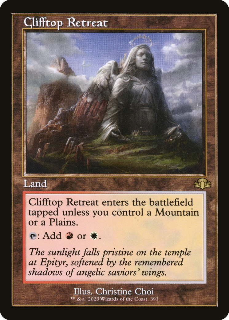 Clifftop Retreat (Retro) [Dominaria Remastered] | Dragon's Lair Comics and Fantasy Houston TX