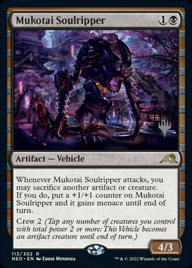 Mukotai Soulripper (Promo Pack) [Kamigawa: Neon Dynasty Promos] | Dragon's Lair Comics and Fantasy Houston TX