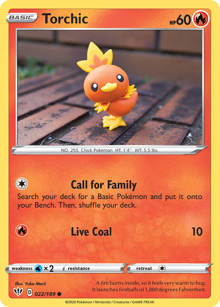 Torchic (022/189) [Sword & Shield: Darkness Ablaze] | Dragon's Lair Comics and Fantasy Houston TX