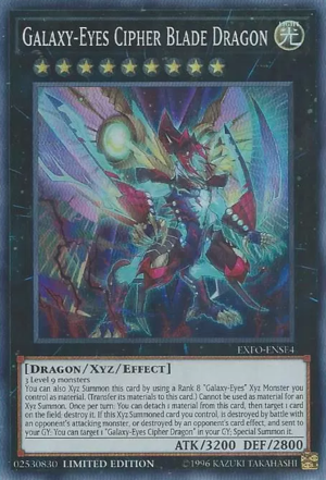 Galaxy-Eyes Cipher Blade Dragon [EXFO-ENSE4] Super Rare | Dragon's Lair Comics and Fantasy Houston TX