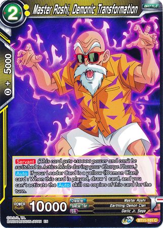 Master Roshi, Demonic Transformation (BT11-101) [Vermilion Bloodline] | Dragon's Lair Comics and Fantasy Houston TX