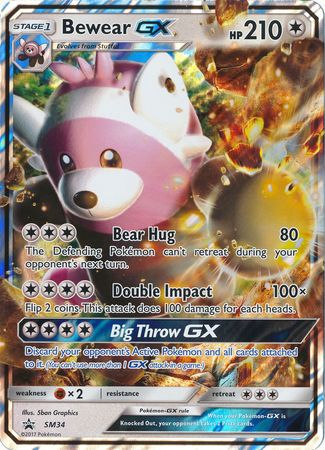 Bewear GX (SM34) (Jumbo Card) [Sun & Moon: Black Star Promos] | Dragon's Lair Comics and Fantasy Houston TX