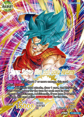 Son Goku // Super Saiyan Blue Son Goku Returns (Gold-Stamped) (P-399) [Promotion Cards] | Dragon's Lair Comics and Fantasy Houston TX