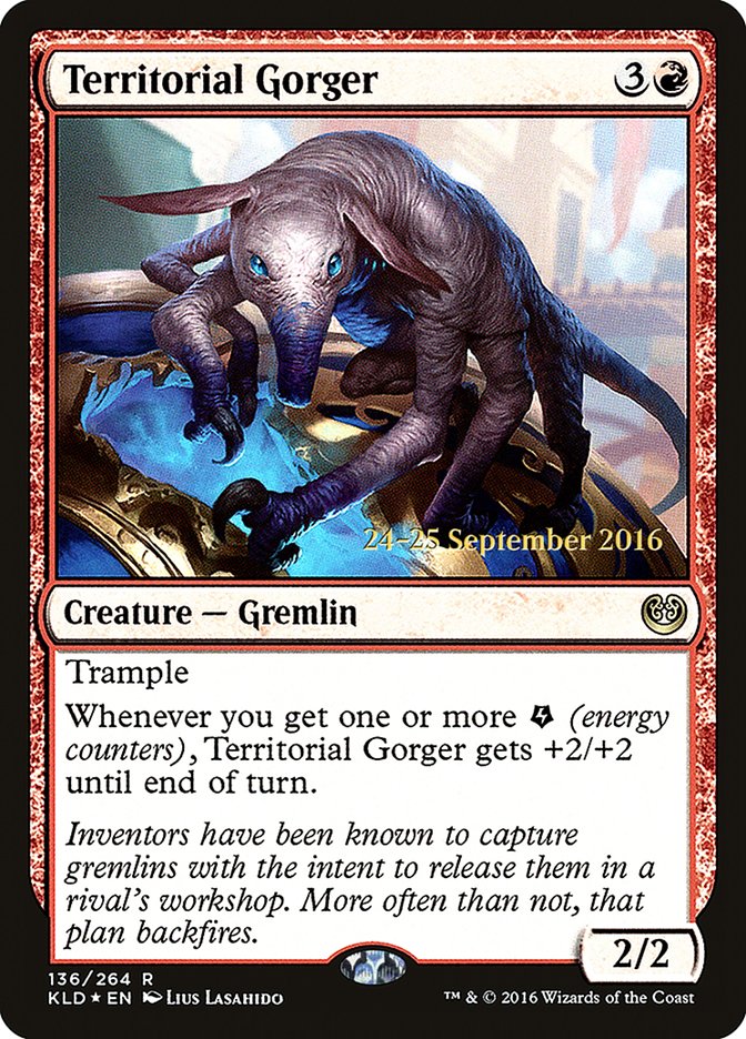 Territorial Gorger [Kaladesh Prerelease Promos] | Dragon's Lair Comics and Fantasy Houston TX