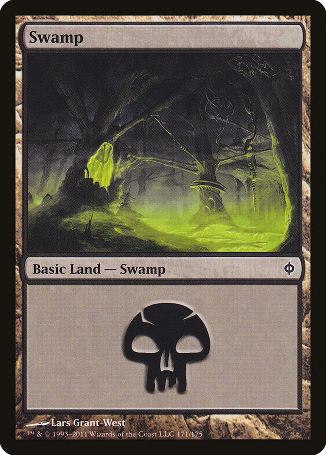 Swamp (171) [New Phyrexia] | Dragon's Lair Comics and Fantasy Houston TX