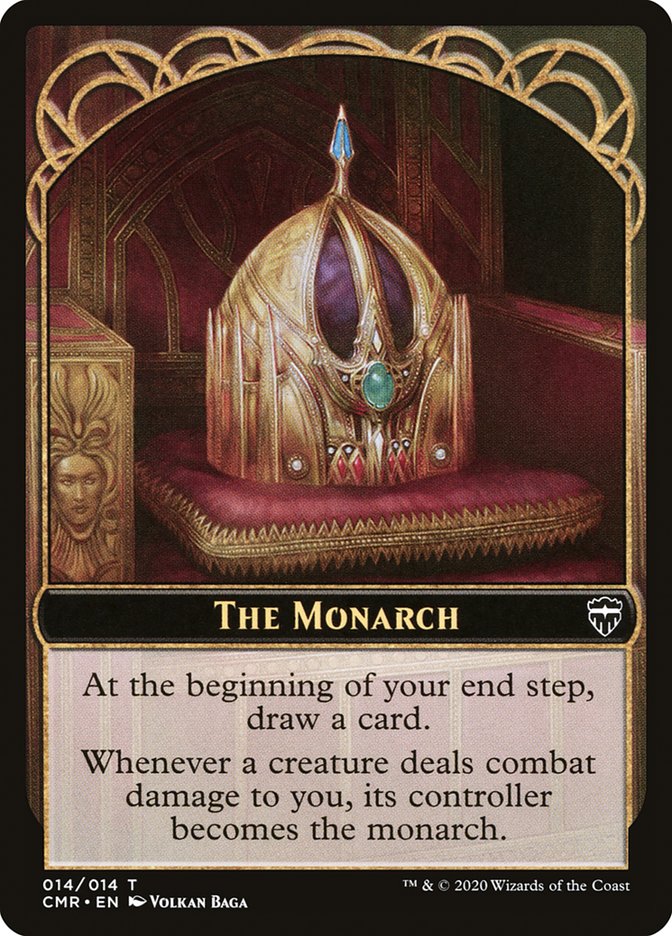 The Monarch // Treasure Double-Sided Token [Commander Legends Tokens] | Dragon's Lair Comics and Fantasy Houston TX