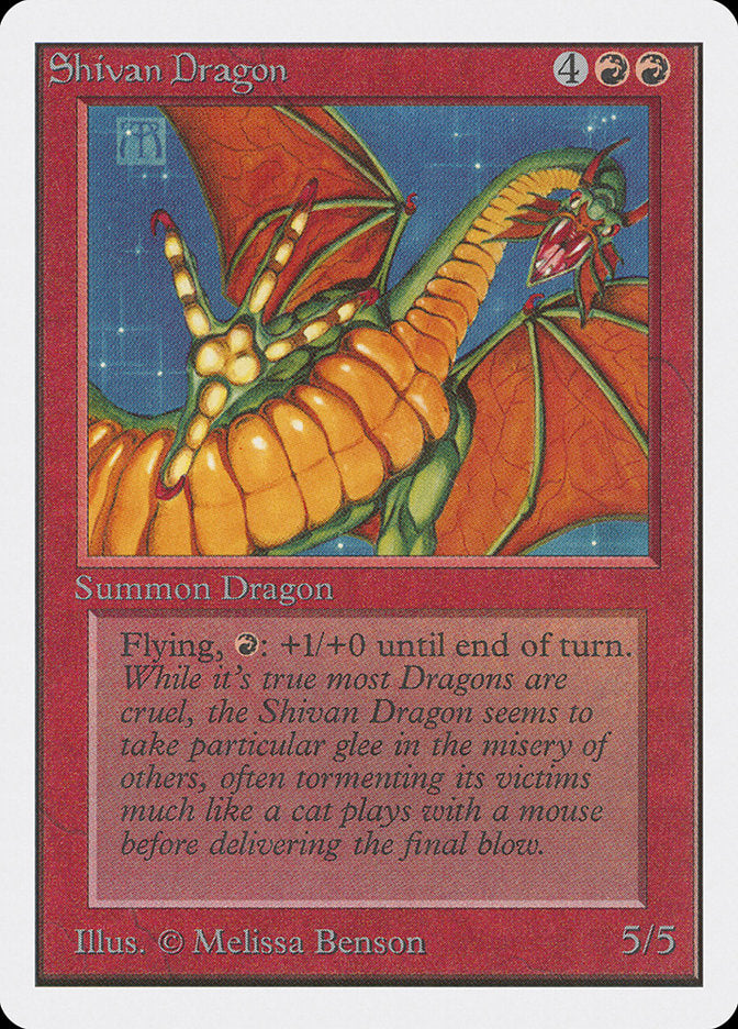 Shivan Dragon [Unlimited Edition] | Dragon's Lair Comics and Fantasy Houston TX