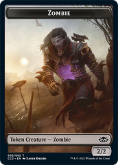 Snake // Zombie Double-Sided Token [Commander Collection: Black Tokens] | Dragon's Lair Comics and Fantasy Houston TX