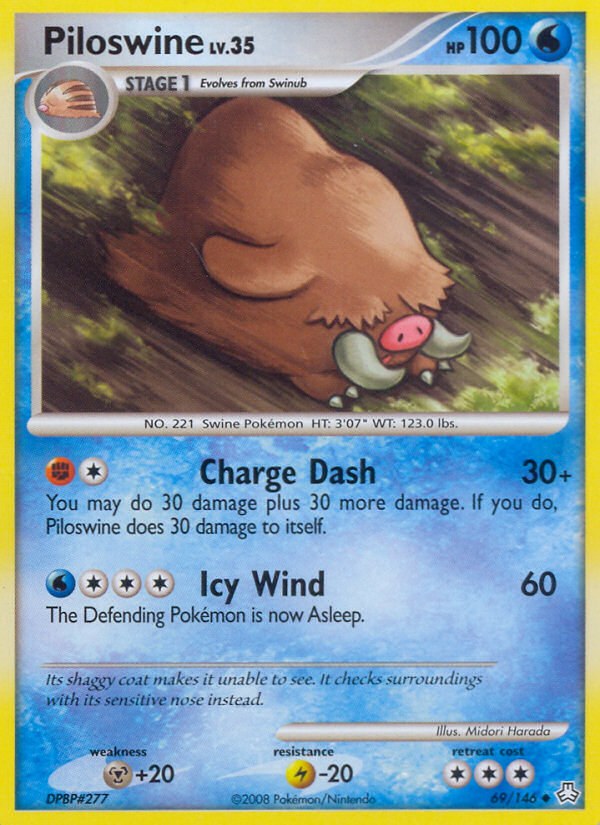 Piloswine (69/146) [Diamond & Pearl: Legends Awakened] | Dragon's Lair Comics and Fantasy Houston TX