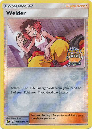 Welder (189a/214) (Regional Championship Promo) [Sun & Moon: Unbroken Bonds] | Dragon's Lair Comics and Fantasy Houston TX