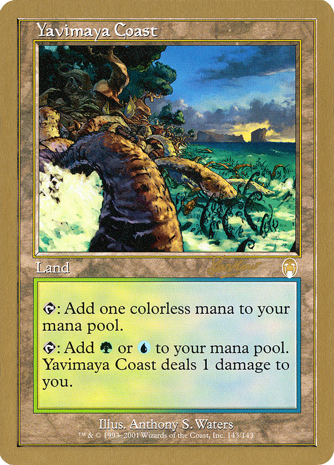 Yavimaya Coast (Sim Han How) [World Championship Decks 2002] | Dragon's Lair Comics and Fantasy Houston TX