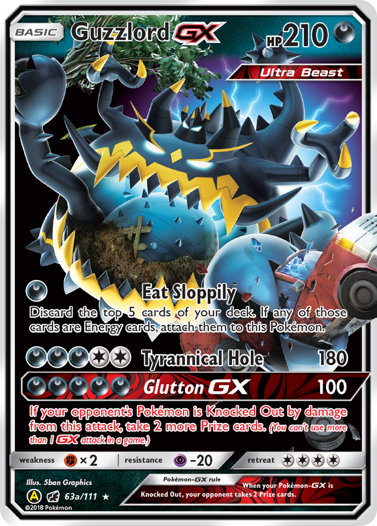 Guzzlord GX (63a/111) [Alternate Art Promos] | Dragon's Lair Comics and Fantasy Houston TX