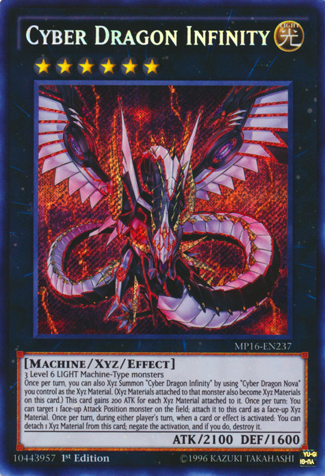 Cyber Dragon Infinity [MP16-EN237] Secret Rare | Dragon's Lair Comics and Fantasy Houston TX