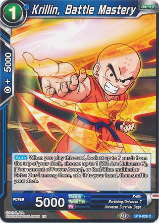 Krillin, Battle Mastery (BT9-028) [Universal Onslaught] | Dragon's Lair Comics and Fantasy Houston TX