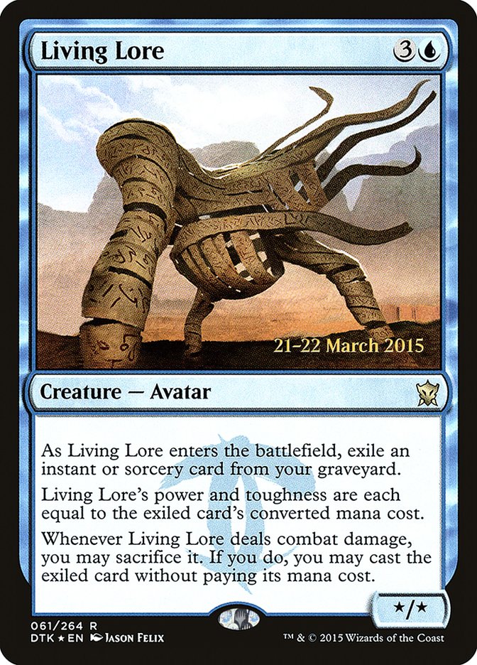 Living Lore [Dragons of Tarkir Prerelease Promos] | Dragon's Lair Comics and Fantasy Houston TX