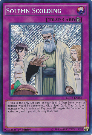 Solemn Scolding [MP15-EN186] Secret Rare | Dragon's Lair Comics and Fantasy Houston TX