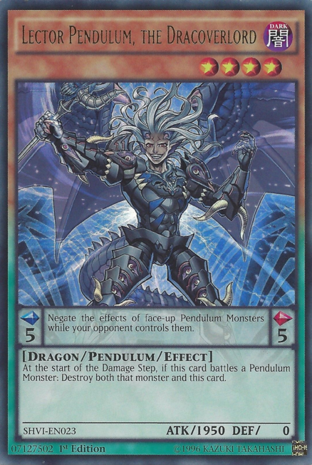 Lector Pendulum, the Dracoverlord [SHVI-EN023] Ultra Rare | Dragon's Lair Comics and Fantasy Houston TX