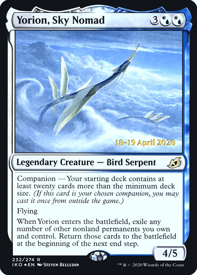 Yorion, Sky Nomad [Ikoria: Lair of Behemoths Prerelease Promos] | Dragon's Lair Comics and Fantasy Houston TX