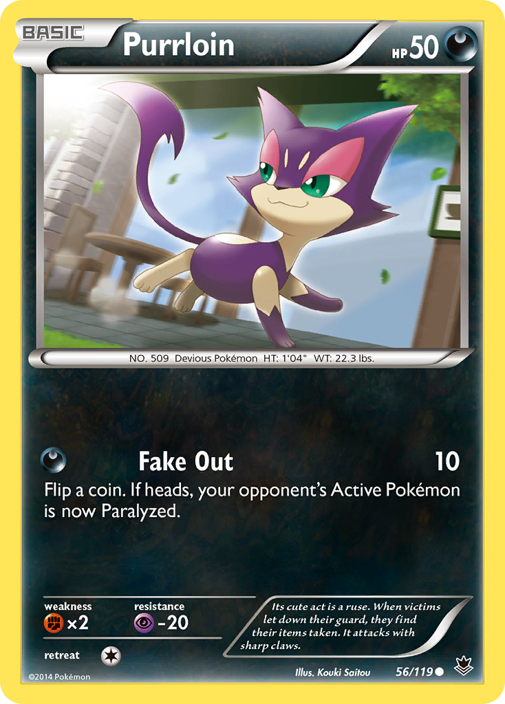 Purrloin (56/119) [XY: Phantom Forces] | Dragon's Lair Comics and Fantasy Houston TX