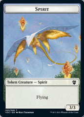 Spirit (003) // Thopter Double-Sided Token [Innistrad: Crimson Vow Commander Tokens] | Dragon's Lair Comics and Fantasy Houston TX