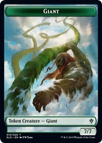 Giant // Food (17) Double-Sided Token [Throne of Eldraine Tokens] | Dragon's Lair Comics and Fantasy Houston TX