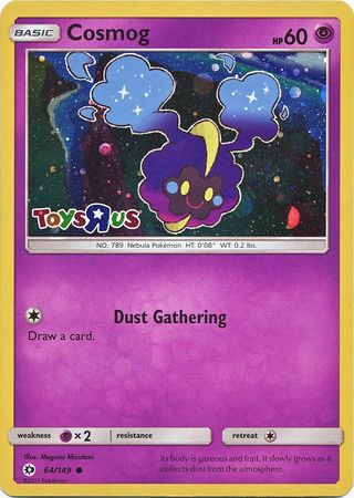 Cosmog (64/149) (Toys R Us Promo) [Sun & Moon: Base Set] | Dragon's Lair Comics and Fantasy Houston TX