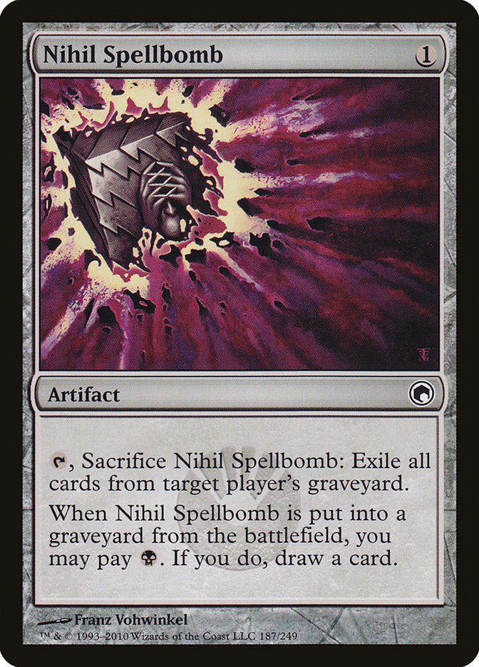 Nihil Spellbomb [Scars of Mirrodin] | Dragon's Lair Comics and Fantasy Houston TX