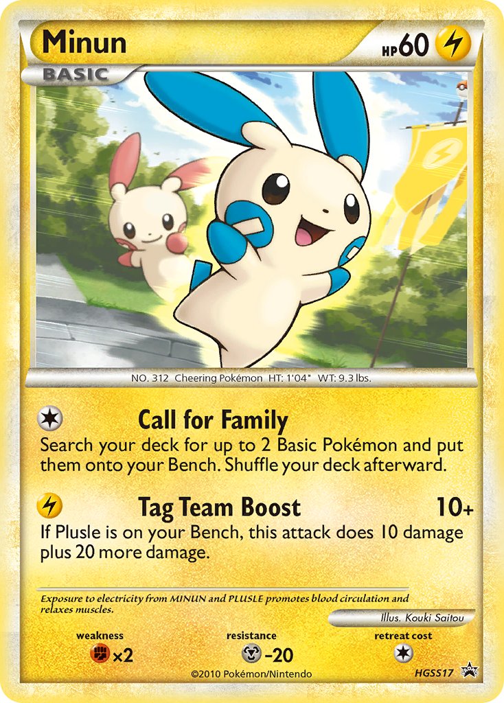 Minun (HGSS17) [HeartGold & SoulSilver: Black Star Promos] | Dragon's Lair Comics and Fantasy Houston TX