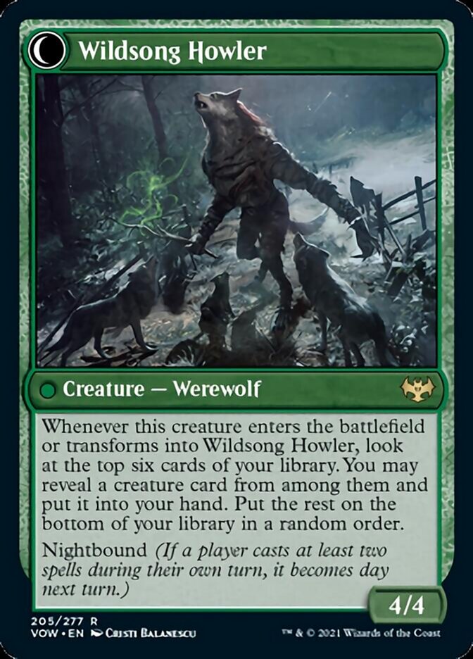 Howlpack Piper // Wildsong Howler [Innistrad: Crimson Vow] | Dragon's Lair Comics and Fantasy Houston TX