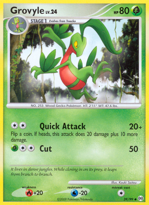 Grovyle (39/99) [Platinum: Arceus] | Dragon's Lair Comics and Fantasy Houston TX