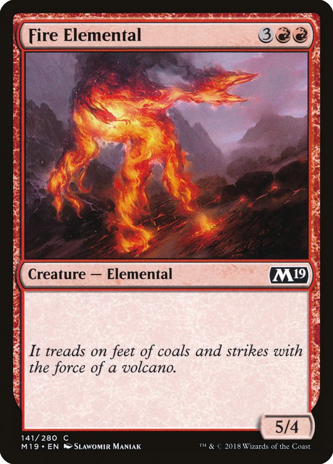 Fire Elemental [Core Set 2019] | Dragon's Lair Comics and Fantasy Houston TX