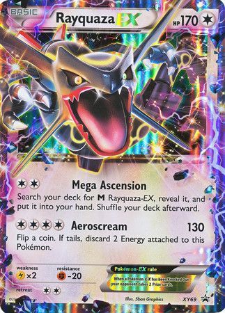 Rayquaza EX (XY69) (Jumbo Card) [XY: Black Star Promos] | Dragon's Lair Comics and Fantasy Houston TX