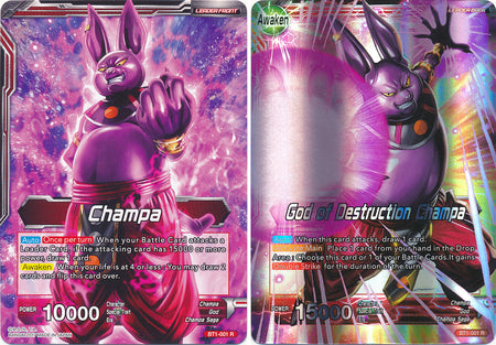 Champa // God of Destruction Champa (BT1-001) [Galactic Battle] | Dragon's Lair Comics and Fantasy Houston TX