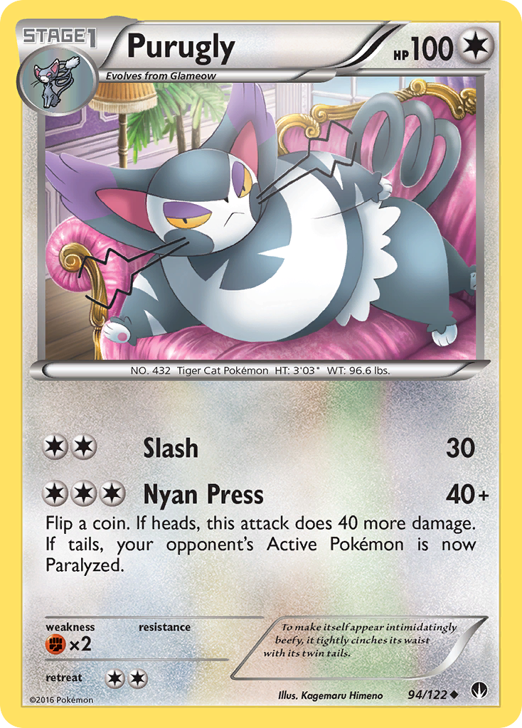 Purugly (94/122) [XY: BREAKpoint] | Dragon's Lair Comics and Fantasy Houston TX