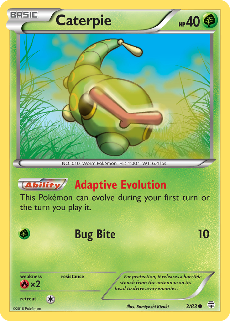 Caterpie (3/83) [XY: Generations] | Dragon's Lair Comics and Fantasy Houston TX