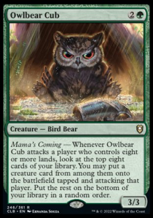 Owlbear Cub [Commander Legends: Battle for Baldur's Gate] | Dragon's Lair Comics and Fantasy Houston TX