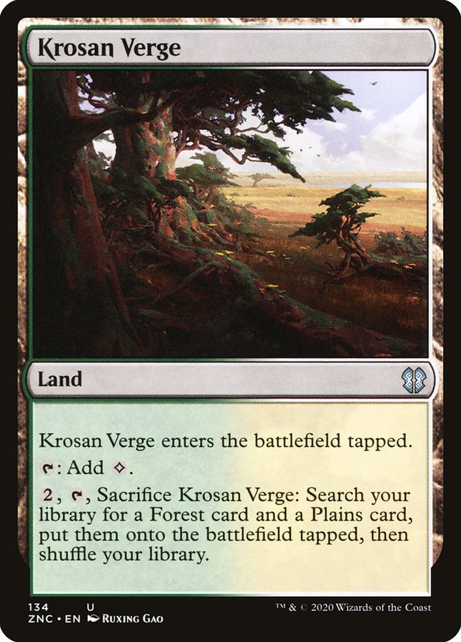 Krosan Verge [Zendikar Rising Commander] | Dragon's Lair Comics and Fantasy Houston TX