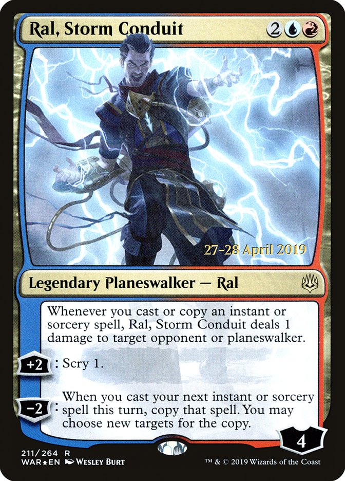 Ral, Storm Conduit [War of the Spark Prerelease Promos] | Dragon's Lair Comics and Fantasy Houston TX